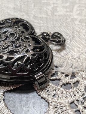 Gothic Heart Locket W Watch